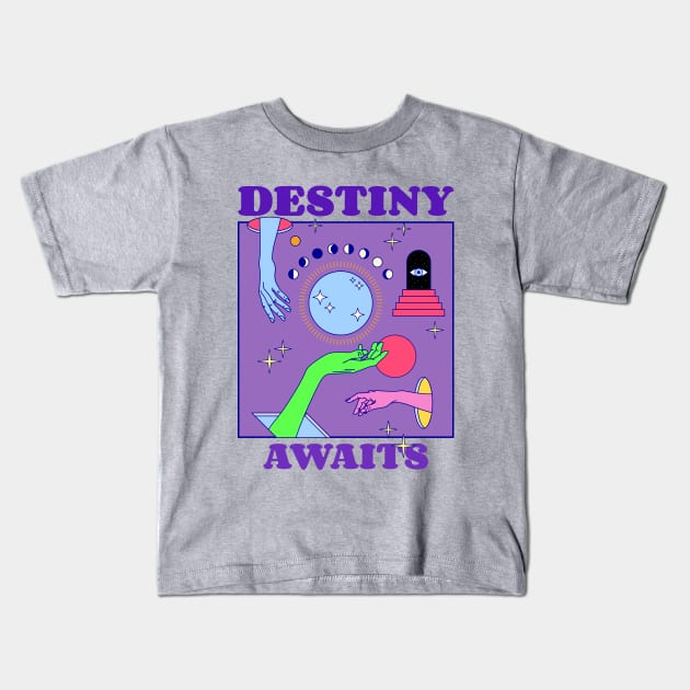 Destiny Awaits mystical esoteric Kids T-Shirt by Tip Top Tee's